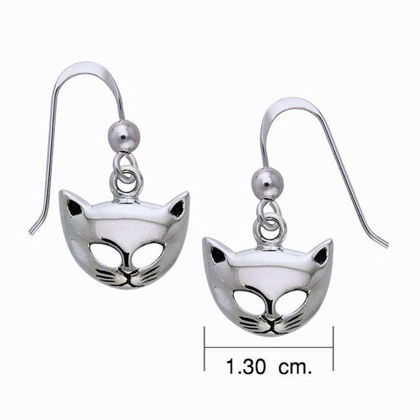 Cat Mask Earrings TER363 – Peter Stone Jewelry