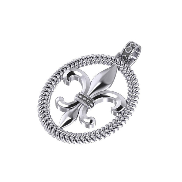 Honoring the noble symbolism of Fleur-de-Lis ~ Sterling Silver