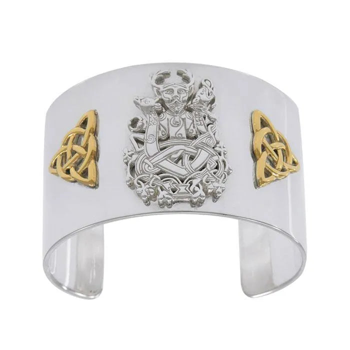 Become acquainted with the magnificent Cernunnos Gold and Silver Cuff Bracelet