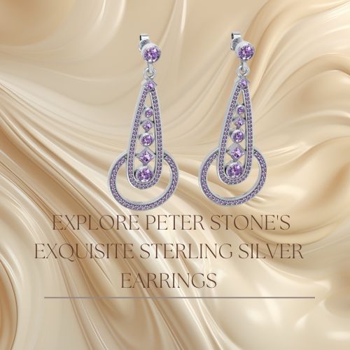 Explore Peter Stone's Exquisite Sterling Silver Earrings: A Fusion of Art and Elegance