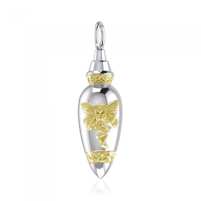 Fairy Silver and Gold Bottle Pendant – A Magical, Whimsical Touch for Every Jewelry Collection