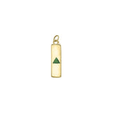 Power Triangle Solid Yellow Gold Charm GCM068