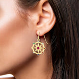 Surya Sun Vedic Energies Solid Yellow Gold Earrings GER1341