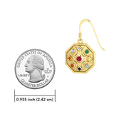 Chandra Moon Solid Gold Earrings With Gemstone GER1343