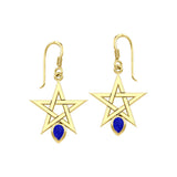 Illuminate Your Style with the Star Spirit Solid Yellow Gold Earrings GER2035 - Jewelry