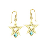 Illuminate Your Style with the Star Spirit Solid Yellow Gold Earrings GER2035