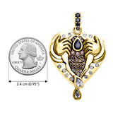 A queen in her own right Dali-inspired Solid Yellow Gold Jewelry Pendant GPD2650