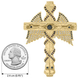 Believe in thy Cross Dali-inspired Solid Yellow Gold Jewelry Pendant GPD2653