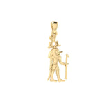 Sobek Egyptian God Solid Yellow Gold Pendant GPD2844