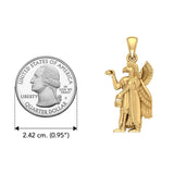 Nisroch Egyptian Solid Gold Pendant GPD2849