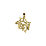 Magical Connections Cimaruta Witch Solid Yellow Gold Jewelry Pendant GPD3133