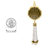 Longevity Feng Shui Solid Yellow Gold Pendant GPD3752