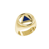 Recovery Solid Yellow Gold Ring with Stone GRI2396