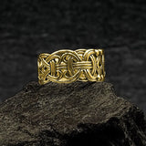 Viking Borre Knot Solid Gold Ring GRI573