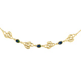 Celtic Knotwork Solid Yellow Gold Necklace GTN016