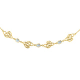 Celtic Knotwork Solid Yellow Gold Necklace GTN016