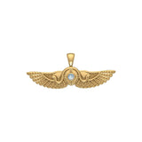 Egyptian Wings Solid Yellow Gold Pendant GTP1604