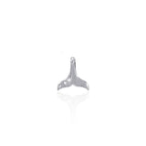 Small Whale Tail Silver Pendant JP009 - Jewelry