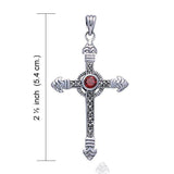 Celtic Cross Sterling Silver & Marcasite Pendant JP030