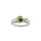 Claddagh Sterling Silver with 14K Gold Accent Ring MRI1409