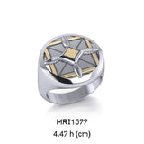 Protection and Growth Sterling Silver with 14K Gold Accent Ring by Sibylle Grummes MRI1577