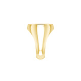 Solid Yellow Gold Band Ring With White Gold AA Recovery Symbol RRI2395-V1