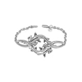 Double Hammerhead Shark Sterling Silver Chain Bracelet - Jewelry