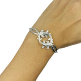 Double Hammerhead Shark Sterling Silver Chain Bracelet - Jewelry