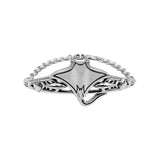 Manta Rays and Sharks Sterling Silver Chain Bracelet