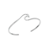 Peter Stone Jewelry Sterling Silver Smooth Wave Cuff Bracelet - Divesilver Collection TBA310