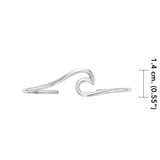 Peter Stone Jewelry Sterling Silver Smooth Wave Cuff Bracelet - Divesilver Collection TBA310 - Jewelry