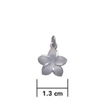 Plumeria - Hawaii National Flower Silver ฺCharm TC904 - DiveSilver Jewelry