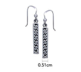 Celtic Knotwork Sterling Silver Dangle Earrings TE2290