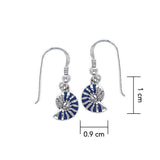 Nautilus Shell Sterling Silver Hook Earring TE2847