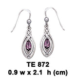 Celtic Knotwork Sterling Silver Earrings TE872