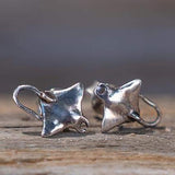 Manta Ray Sterling Silver Post Earrings TE926