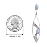 Fantastic Contemporary Sterling Silver Earrings with Gemstones TER1201