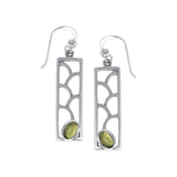 Organic Elegance Sterling Silver Earrings with Gemstones TER1247