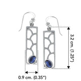 Organic Elegance Sterling Silver Earrings with Gemstones TER1247