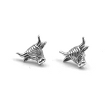 The Highland Cow Silver Post Earrings TER2175 - Jewelry