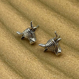 The Highland Cow Silver Post Earrings TER2175 - Jewelry