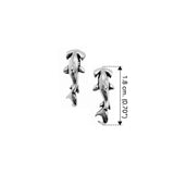 DiveSilver Hammerhead Shark Sterling Silver Post Earrings TER2220