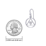 AA Recovery Symbol with Triquetra Sterling Silver Earrings TER2222