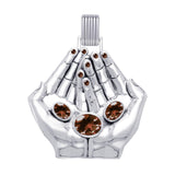 A clear landscape of our palms ~ Dali-inspired fine Sterling Silver Jewelry Pendant With Open System Bale TMD305 - Jewelry