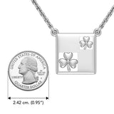 Celtic Shamrock Silver Necklace TNC074