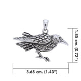 Silver Raven Pendant TP1439 - Jewelry