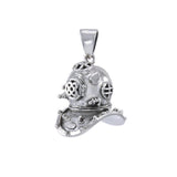 Historic Dive Helmet Silver Pendant TP1564