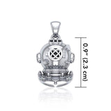 Historic Dive Helmet Silver Pendant TP1564