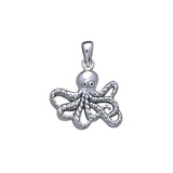 Master of mystery ~ Sterling Silver Octopus Pendant Jewelry TP2450