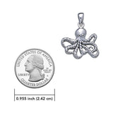 Master of mystery ~ Sterling Silver Octopus Pendant Jewelry TP2450 - Jewelry